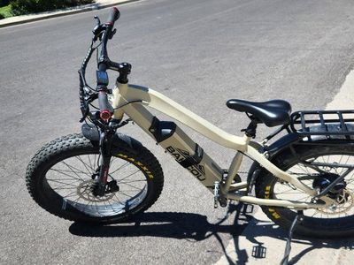 BAKCOU Mule Fat Tire Electric Mountain Bike - BAFANG Motor, Rear Rack
