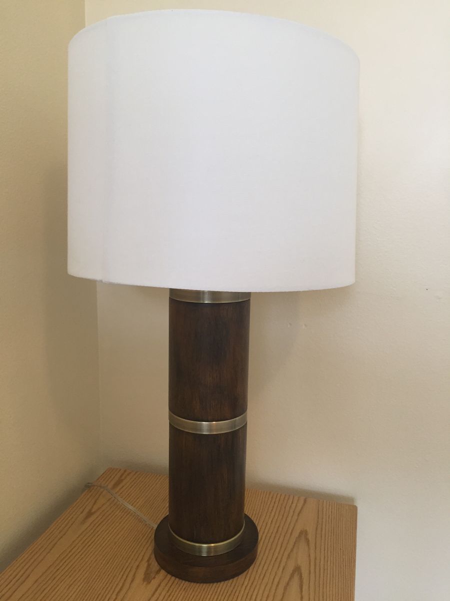 Large Wood 3-way Table Lamp - Like New