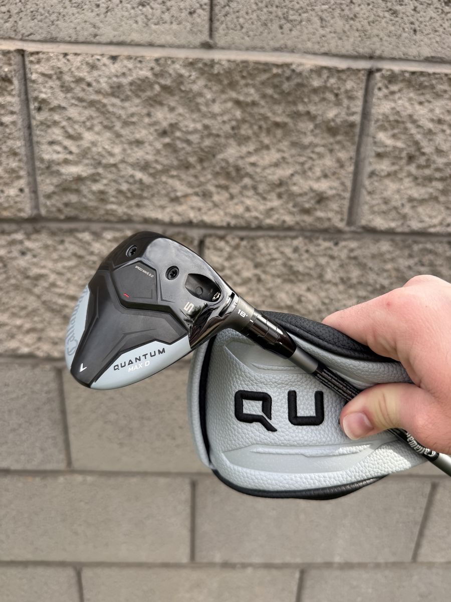 NEW Callaway Quantum Max D 5 Wood Denali Frost Silver 5.5 W/Head Cover