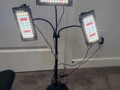 3-Head LED Plant Grow Light on Adjustable Stand, 30" Height - Lehi Pickup