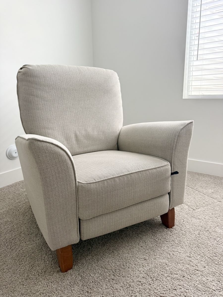 Rocker, recliner chair so perfect for a nursery!
