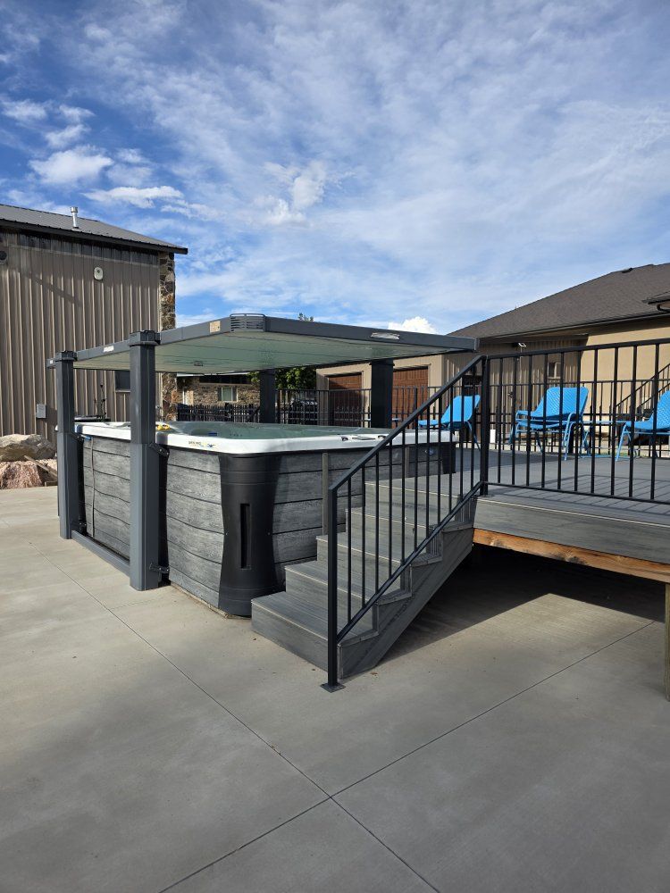 Cal Spas Swim Spa with Covana Automated Cover System