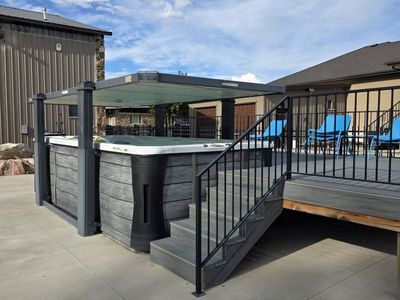 Cal Spas Swim Spa with Covana Automated Cover System