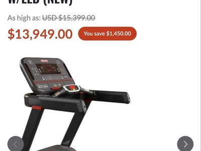 Star Trac 10 Series FreeRunner Treadmill w/ LED Console - Like New Commercial Grade