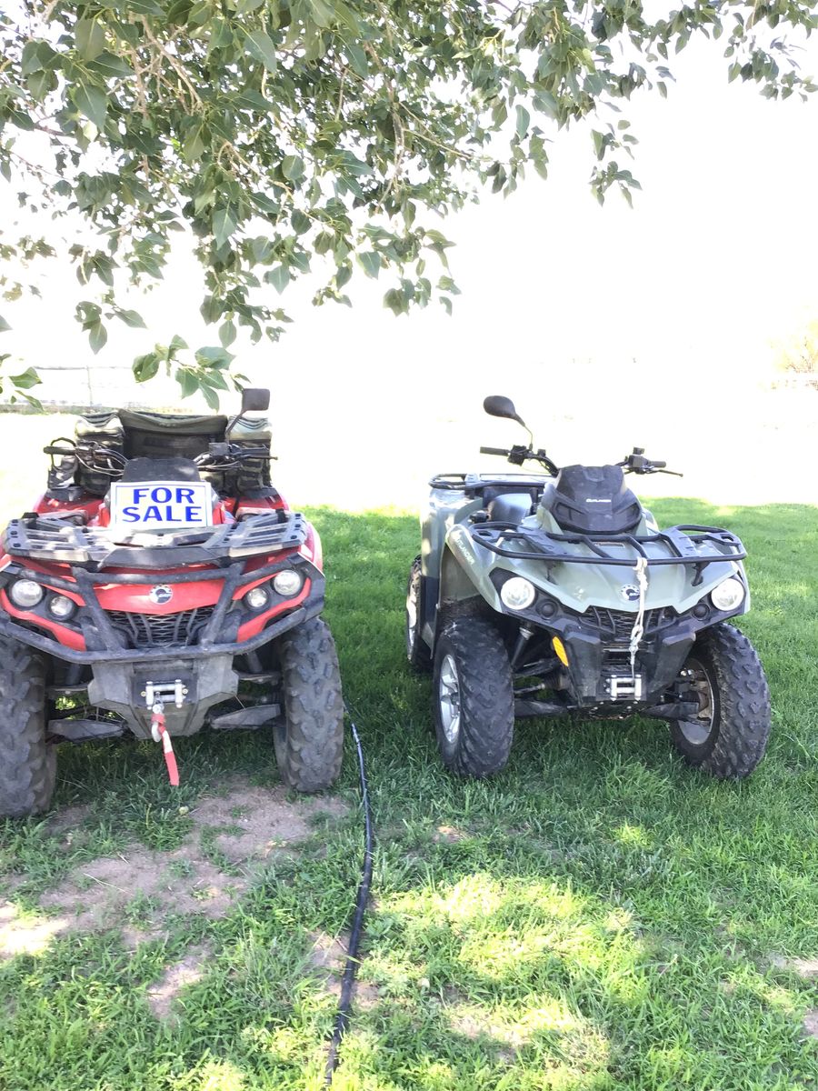 2 can am atv’s for sale