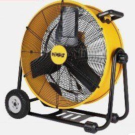 DEWALT 24 Inch High Velocity Heavy Duty Metal Drum Fan Stepless Speed Tilt Adjustable