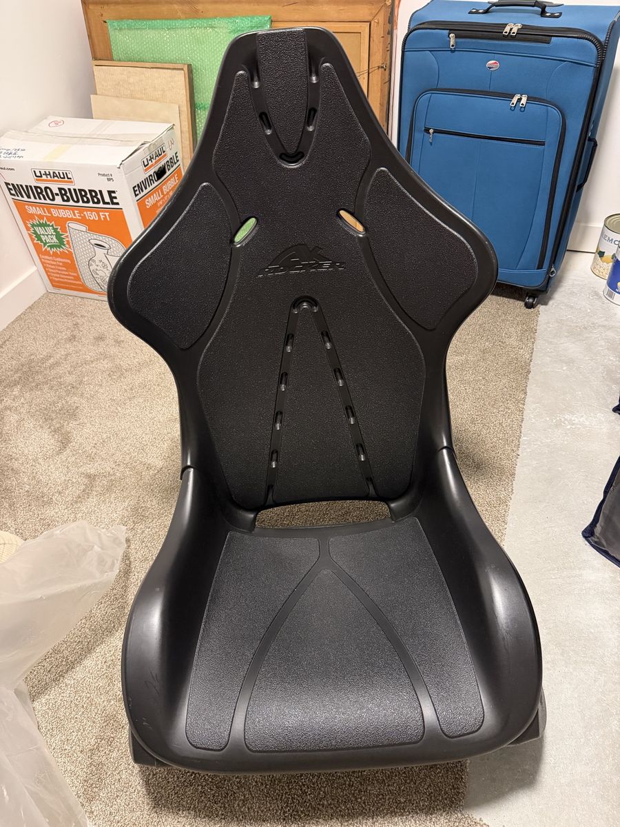 Ailer Black Plastic Racing Simulator Seat Bucket Seat