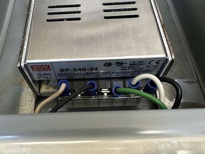 NEW Pre-Wired 24V DC Industrial Power Supply Control Box - Hoffman & Mean Well