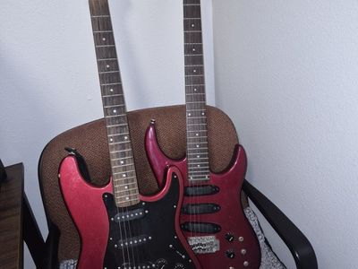 Kramer Focus 111S & ESP LTD M-50 Electric Guitars - Red, Used