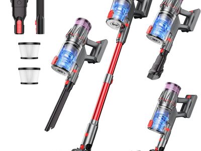 NEW Cordless Vacuum Cleaner, Self-Standing Stick with Smart LED Display, Powerful Suction Rechargeable Vacuum