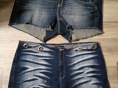 Lot of 2 denim shorts plus 24w 22w