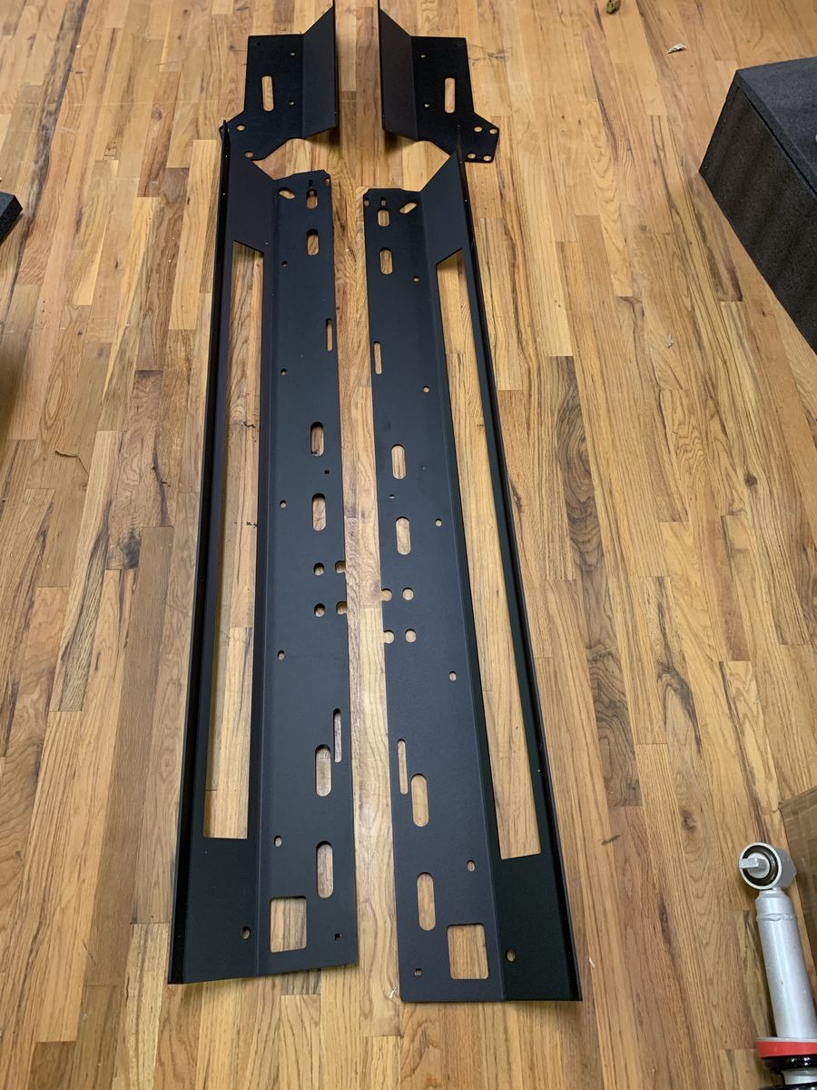 Rock Slide Engineering Gen 3 Step Slider Skid Plates For JT Jeep Gladiator AX-SP-300-JT4