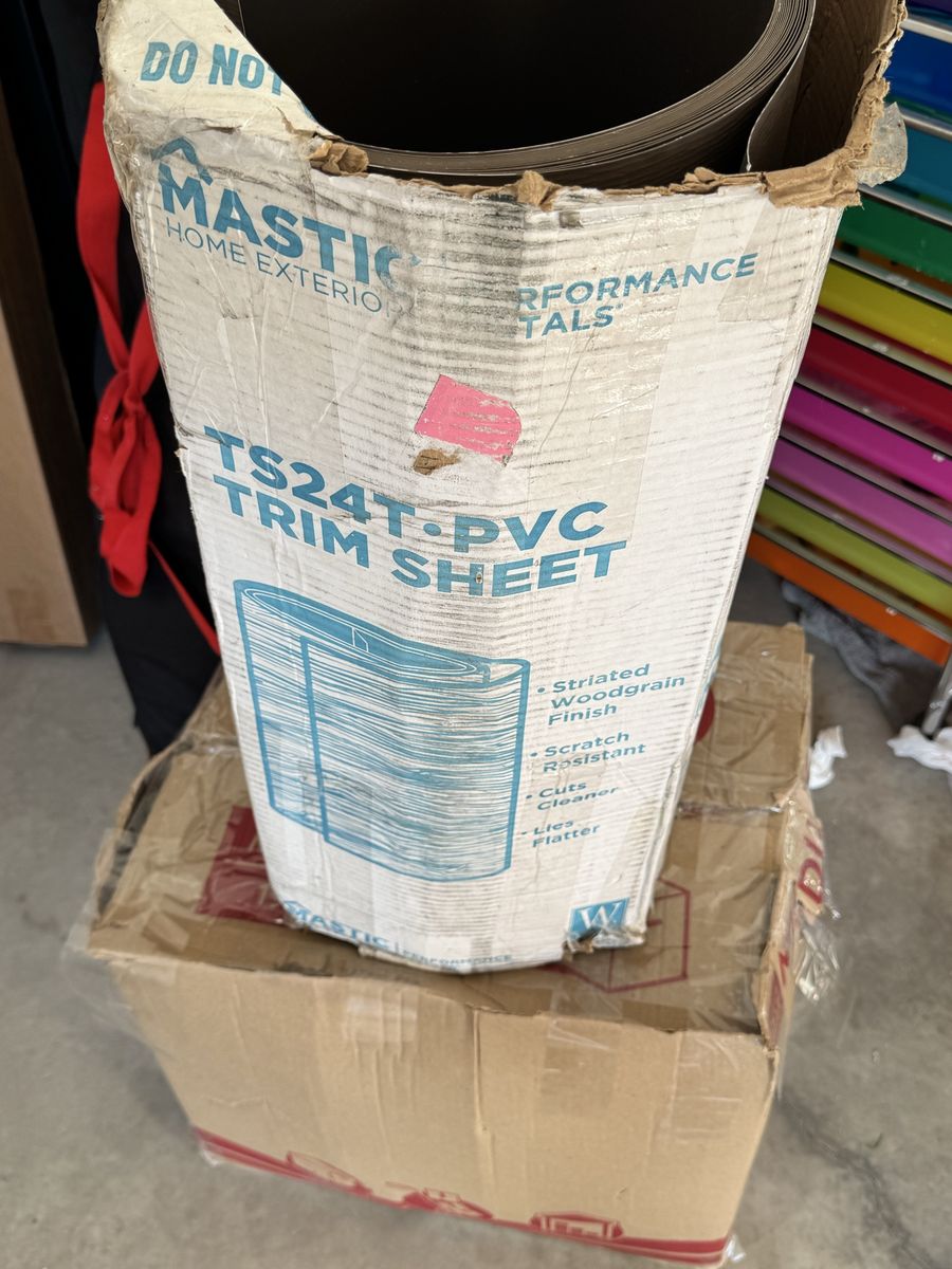 Mastic Home Exteriors TS24T PVC Trim Sheet - Striated Woodgrain, Scratch Resistant