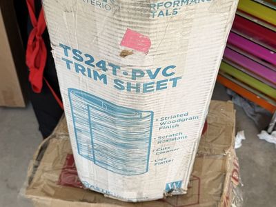 Mastic Home Exteriors TS24T PVC Trim Sheet - Striated Woodgrain, Scratch Resistant