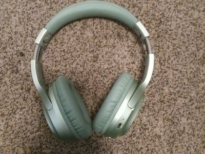 Green headphones