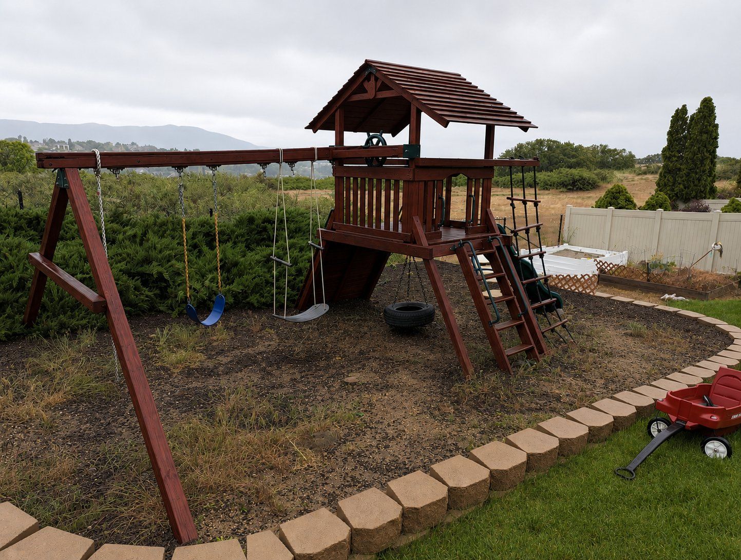 Wooden Playset with Delivery and Installation.