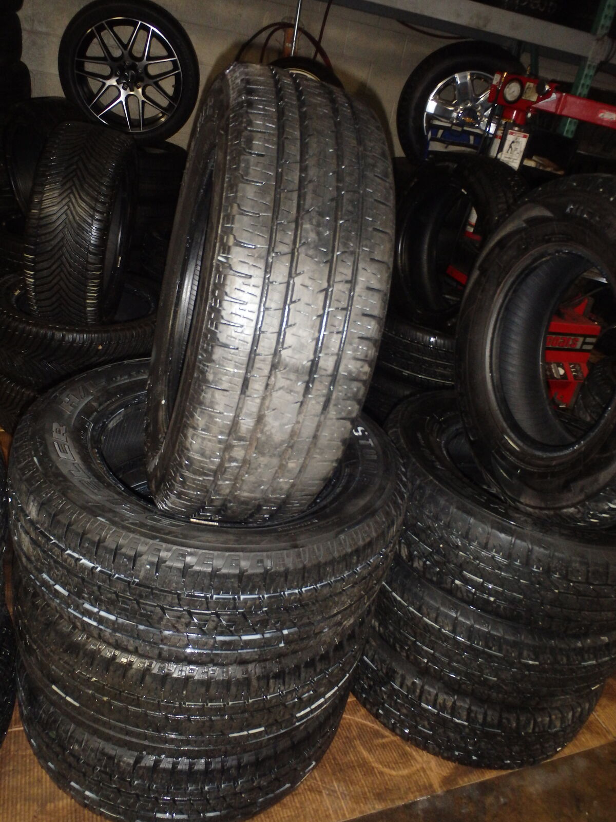 245/65R17 BRIDGESTONE DULER H/L ALENZA SET OF USED TIRES