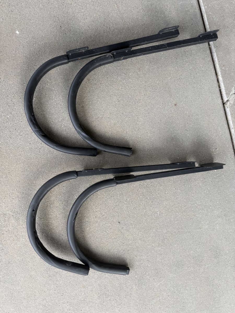 2 Pairs Wall-Mount Kayak Storage Hooks – Padded