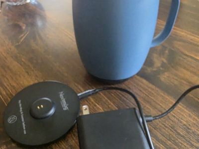 Nextmug--Smart Heated Mug - 14 ounce Slate Blue - Warm, Hot, Piping Settings - Keeps Beverages at Perfect Temperature