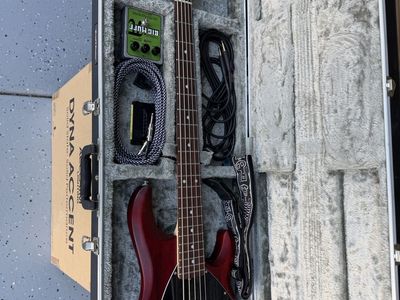 Sterling by Music Man StingRay SUB Ray5 5-String Bass Guitar with Hard Case & Big Muff Pedal