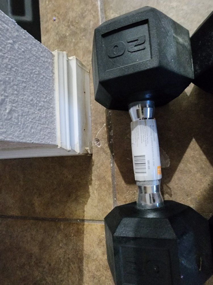 CAP Barbell Coated Hex Dumbbell Weight - 20 lbs