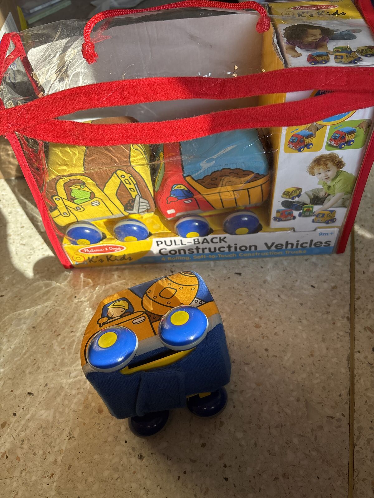 Pull back construction vehicles