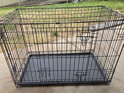 36 inch medium dog crate foldable with tray