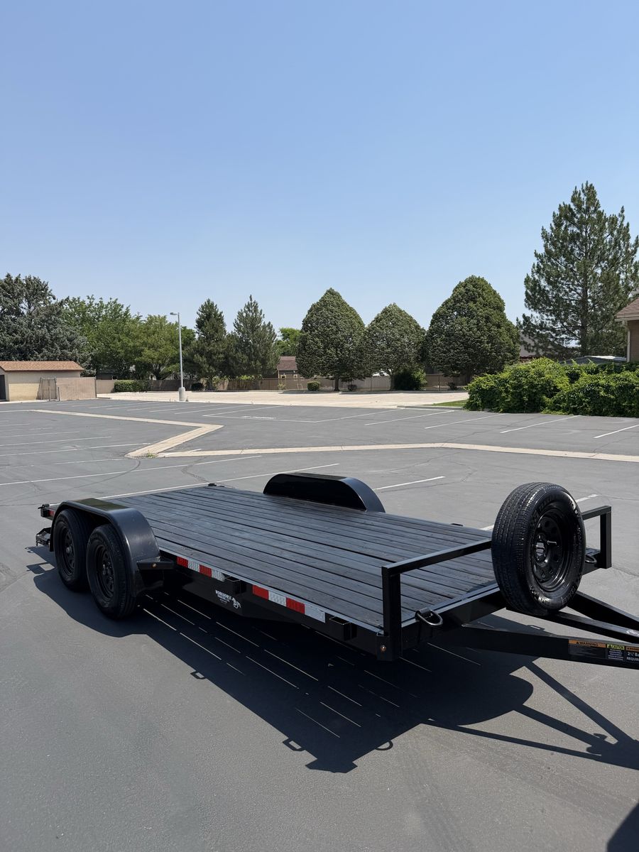 Like new 2024 7x16 dual axle trailer