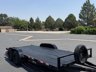 Like new 2024 7x16 dual axle trailer
