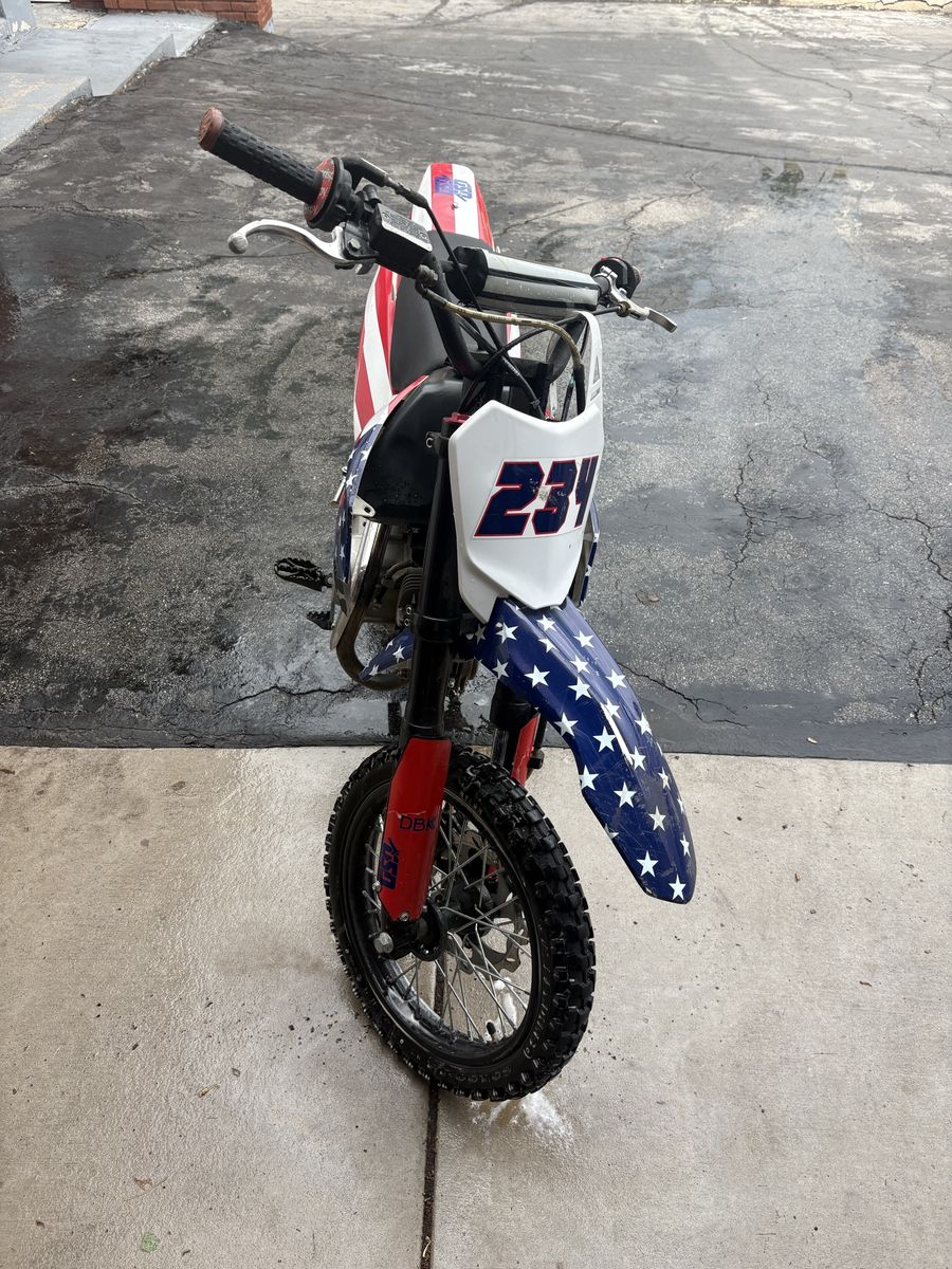 American Flag Pit Bike Dirt Bike - Red, White, & Blue Custom Graphics