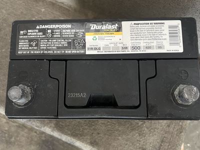 Duralast battery part number 51R working good