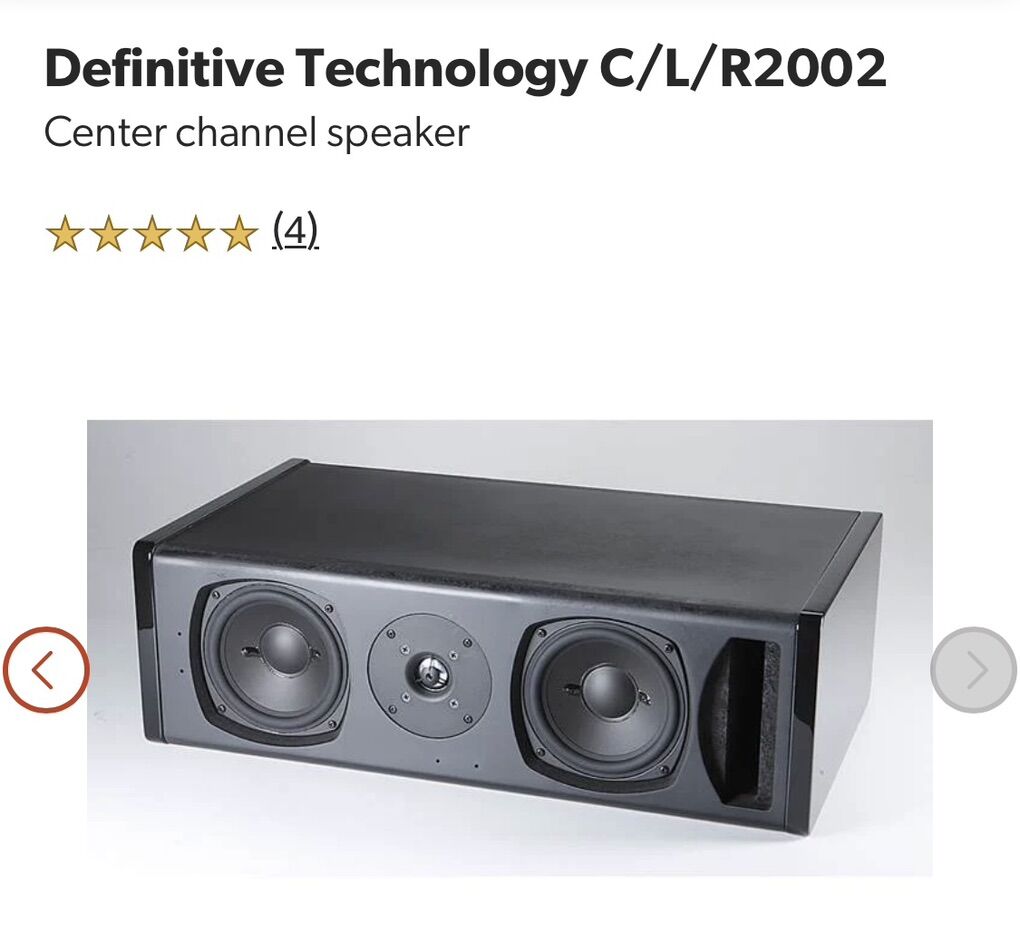 Definitive Tech C 2002 Center Speaker