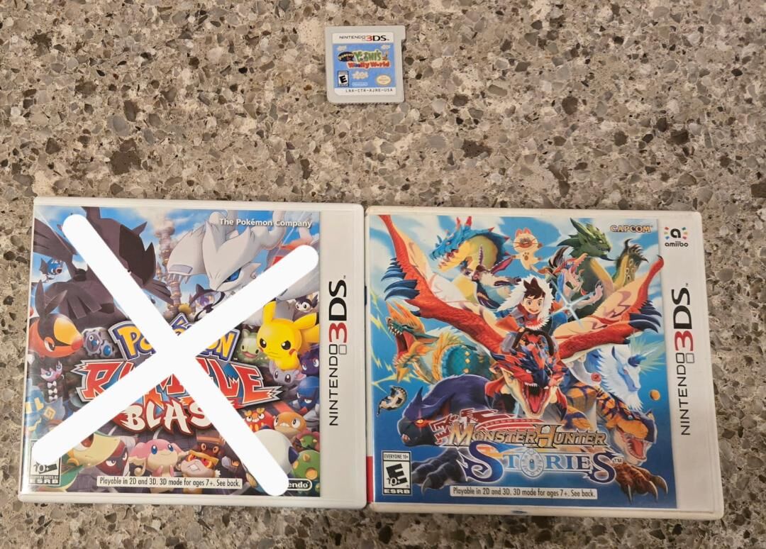 Nintendo 3ds games $20 each including Monster Hunter Stories! trades considered!