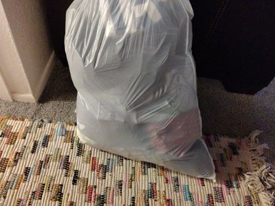 a bag of all sorts of good of clothes. small medium to large.