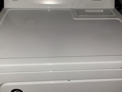 Amana White Electric Dryer - Automatic Dry, Timed Dry, Wrinkle Prevent, High & Low Heat