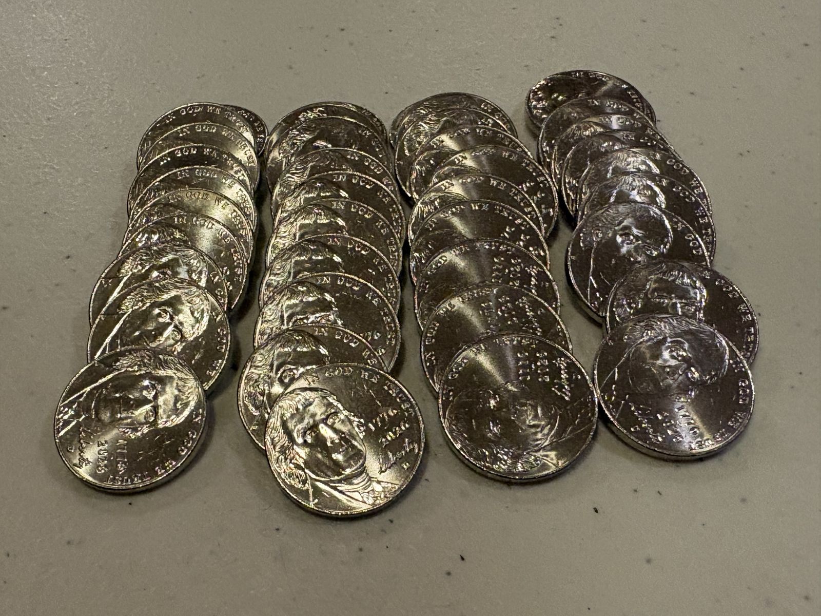 2026 D Nickel roll