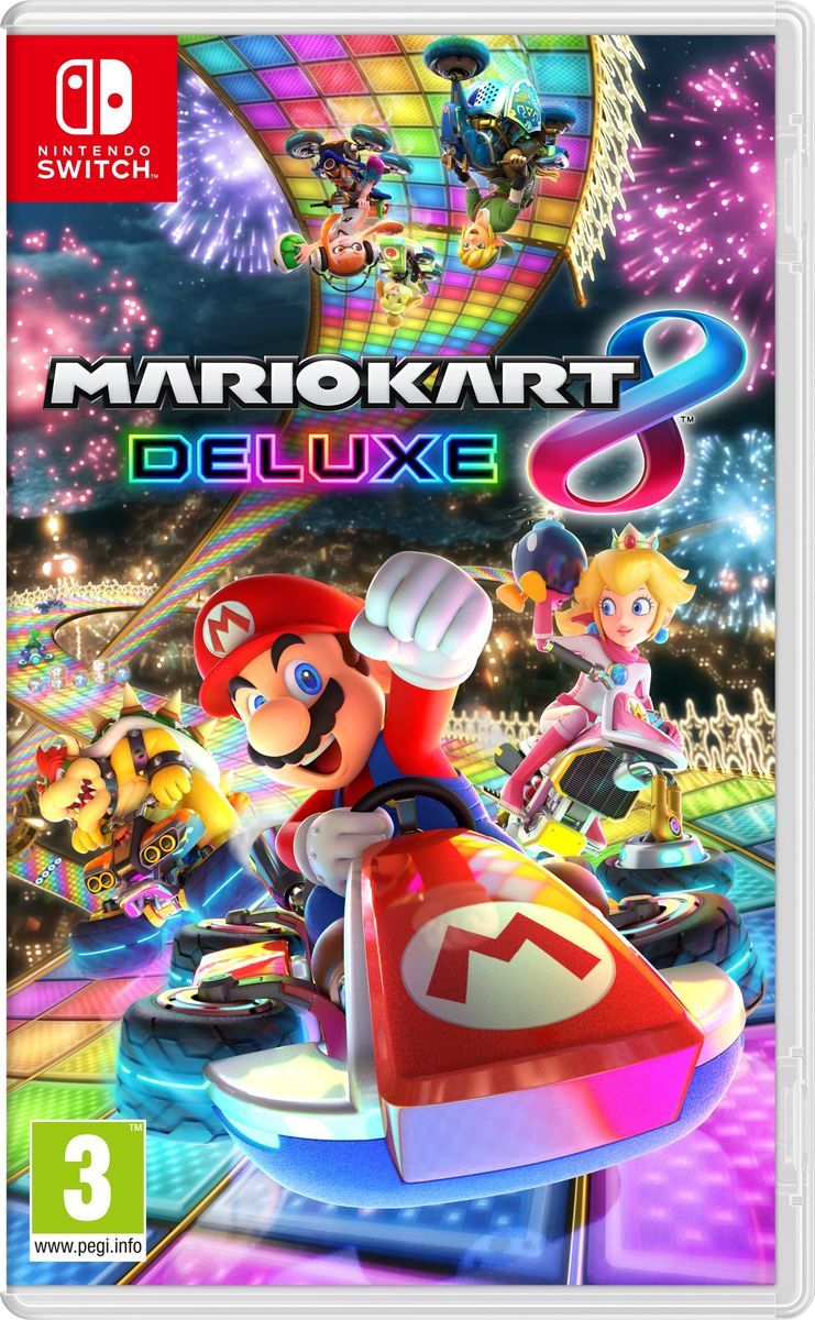 Nintendo Switch Mario Kart 8 Deluxe - Racing Game, Fun for All Ages, Excellent Condition
