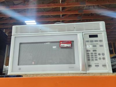 LOW PRICE GUARANTEED! GE WHITE OVER THE RANGE MICROWAVE!
