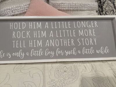 Baby Boy sign 37 Inch L X 13 H X 1