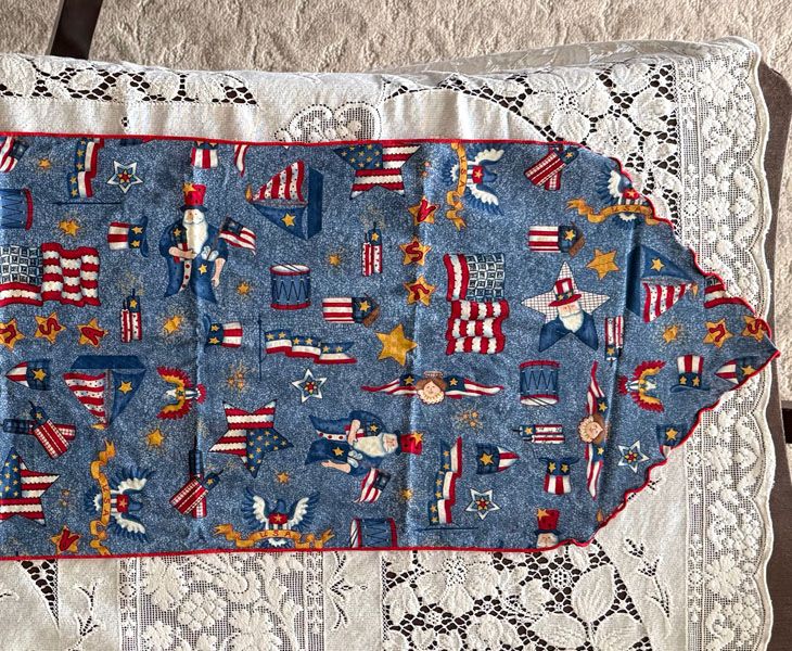 Patriotic Table Runner 55"