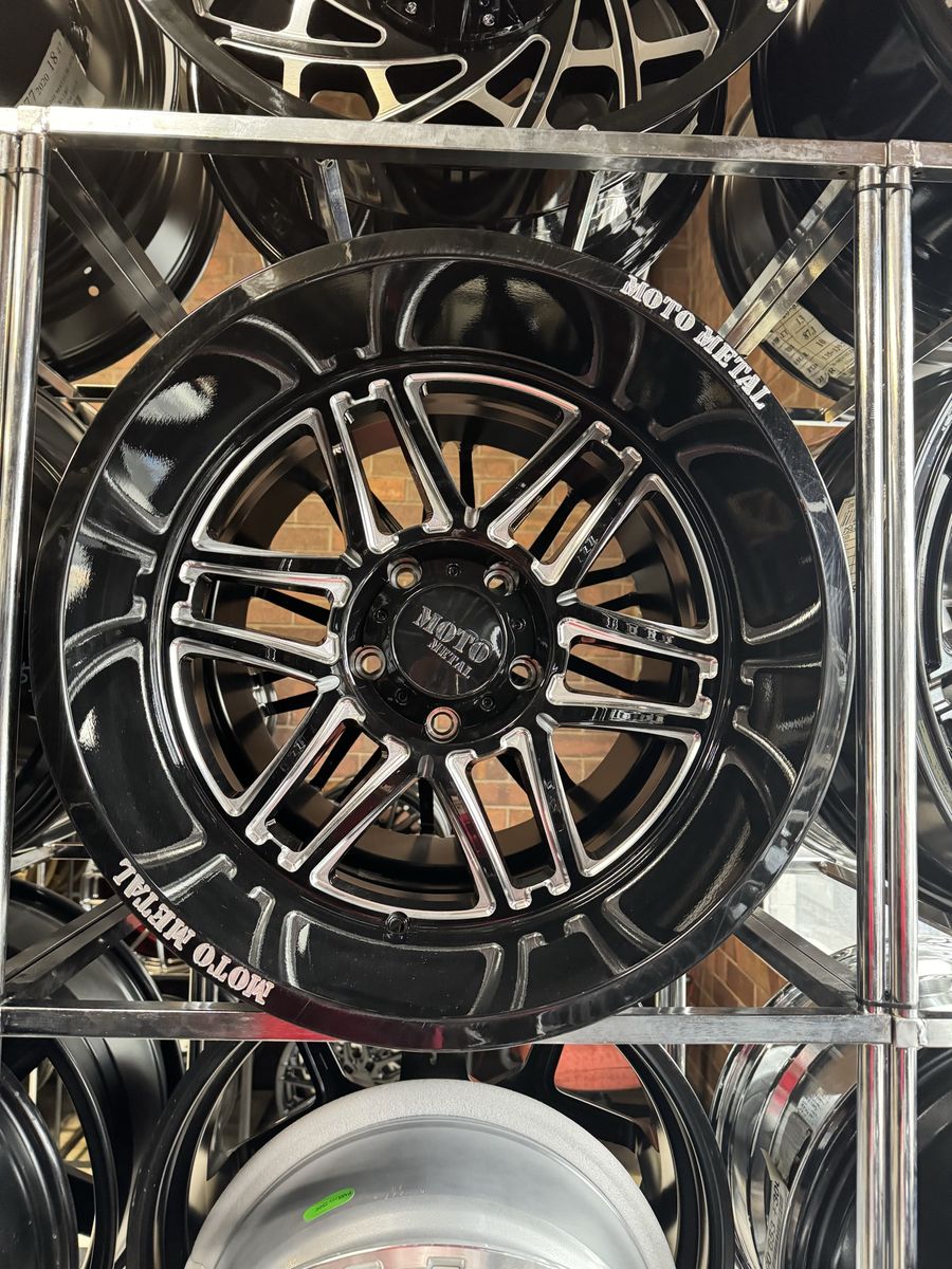 Moto Metal Gloss black milled 20x12 Wheels - brand new set of 4 wheels.