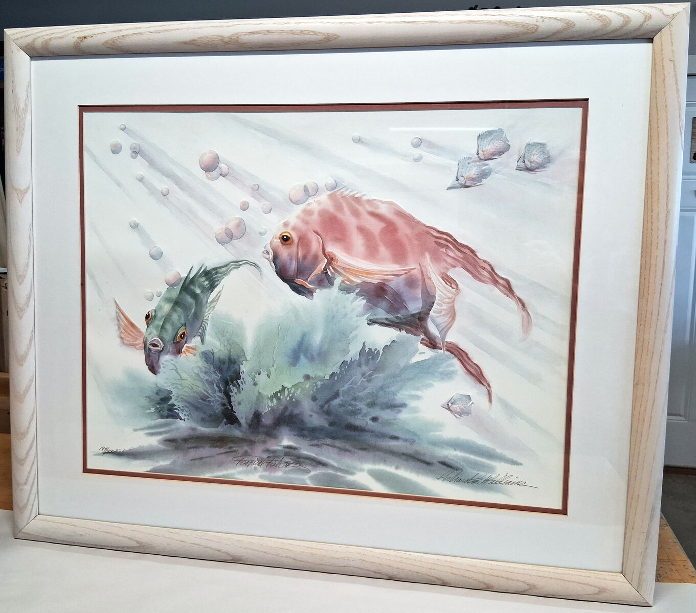 Richard E Williams "Tropical Fish IV" framed print