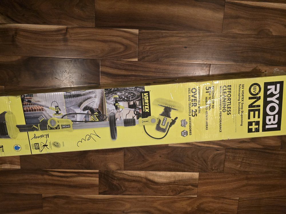 Ryobi ONE+ 18V VORTEX Soap Dispensing Telescoping Power Scrubber (Tool Only) PCL1701