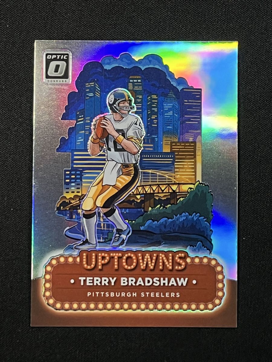 Terry Bradshaw Uptown Holo Prizm Case Hit! Pittsburgh Steelers 2024 Panini Donruss Optic