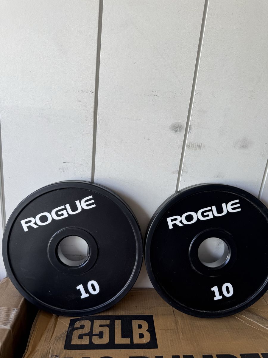 New Rogue Fitness 10 Pound Urethane Change Plate Pair (20 Pounds Total)