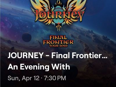 Journey Tickets - LOWER BOWL!