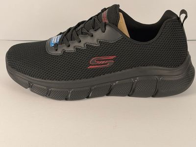Skechers BOBS Sport B Flex Chill Edge Men’s 10.5 Black Memory Foam 118106 BBK NEW
