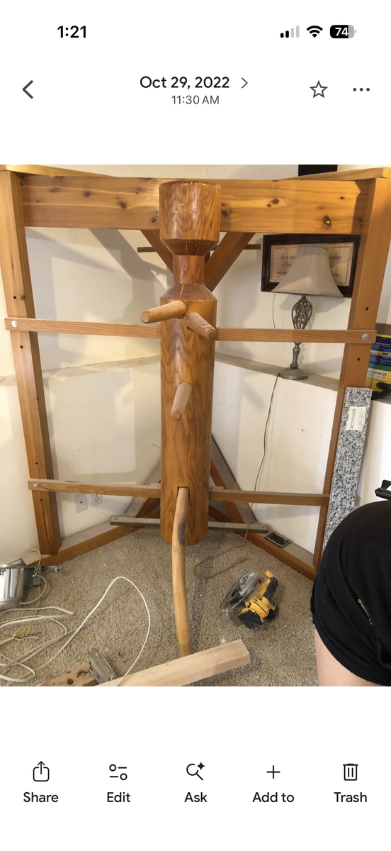 Wooden Wing Chun Kung Fu Martial Arts Training Equipment