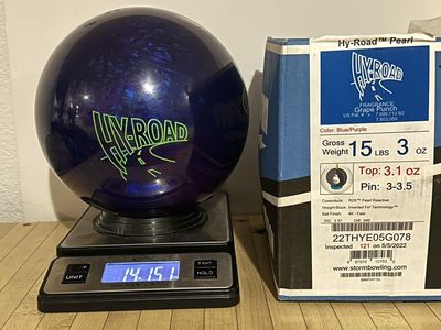 14 & 15lb Single Drill Used Bowling Balls