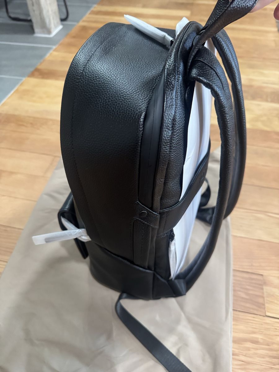 Vivint genuine Leather Backpack with Dust Bag